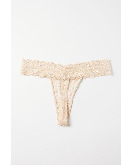 Out From Under Natural Lace Low-Rise Thong