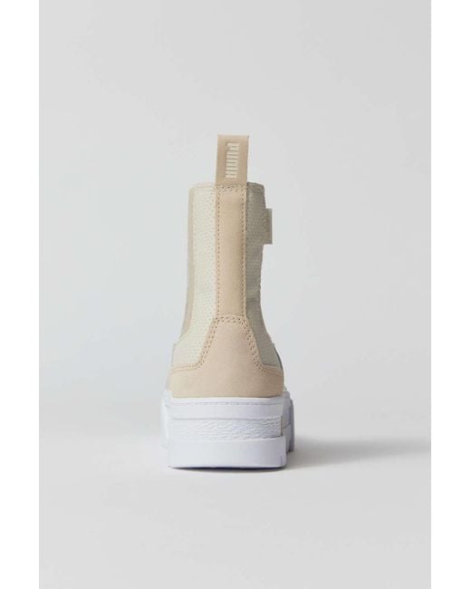 PUMA Mayze Chelsea Luxe Platform Sneaker In Alpine Snow,at Urban Outfitters  | Lyst