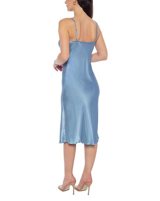 bebe satin cowl neck dress Satin Cowl Neck Slip Mini Dress in Berry