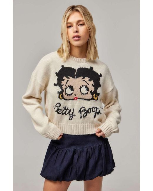 Urban Outfitters Natural Betty Boop Jumper