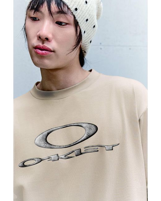 Oakley Gray Desert Sand New Retro T-shirt for men