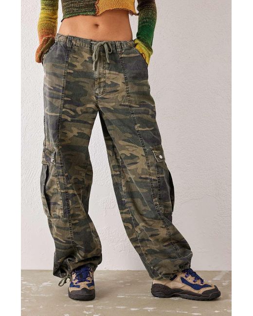BDG Gray Camouflage Toni Cargo Pants