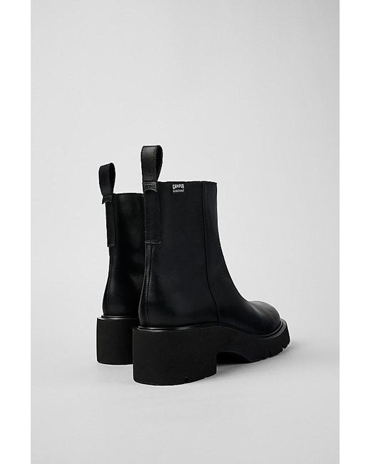 Camper Black Milah Leather Zip Boot