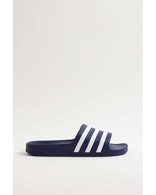 Adidas Blue & White Adilette Sliders