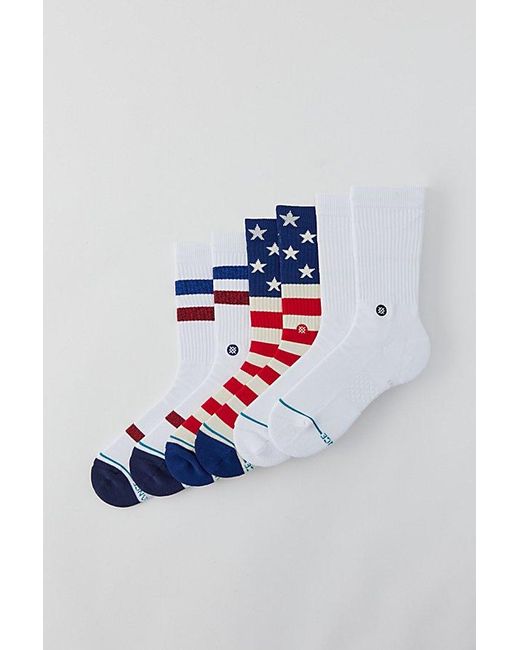 Stance Blue Americana Crew Sock 3-Pack for men