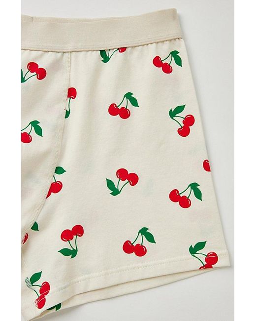 Urban Outfitters Natural Cherry Tossed Icon Boxer Brief for men