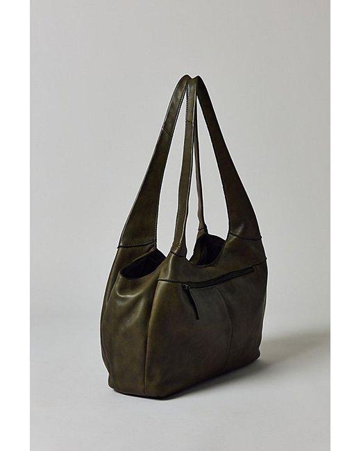 Silence + Noise Black Charlie Leather Tote Bag
