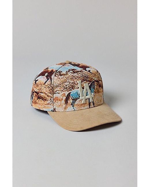 American Needle Natural La Jacquard Snapback Hat for men