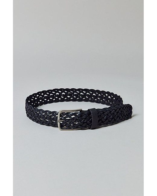 Urban Outfitters Gray Braided Leather Belt for men