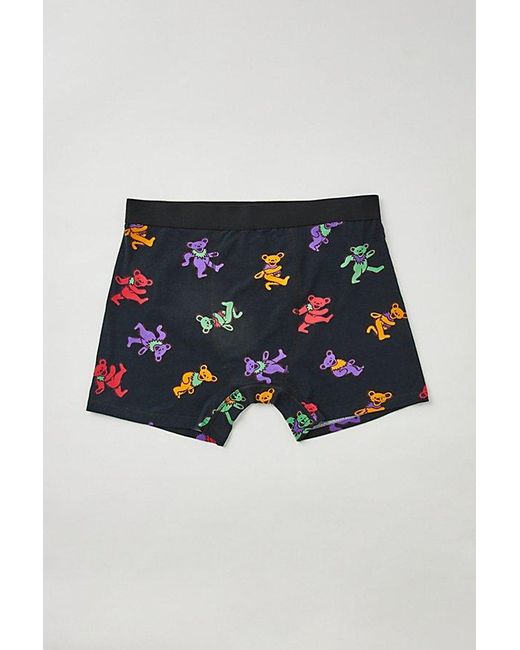 Urban Outfitters Blue Grateful Dead Tossed Bear Icon Boxer Brief for men