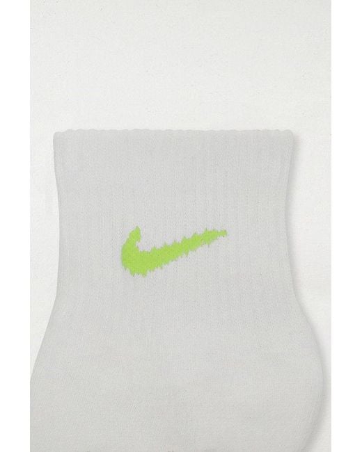 Nike Gray Everyday Plus Cushioned Ankle Sock 6-Pack for men