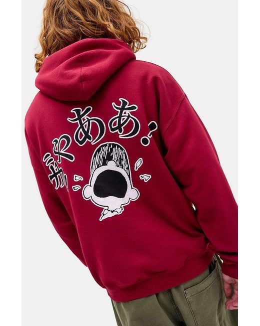 Urban Outfitters Uo Red Snoopy Hoodie for men
