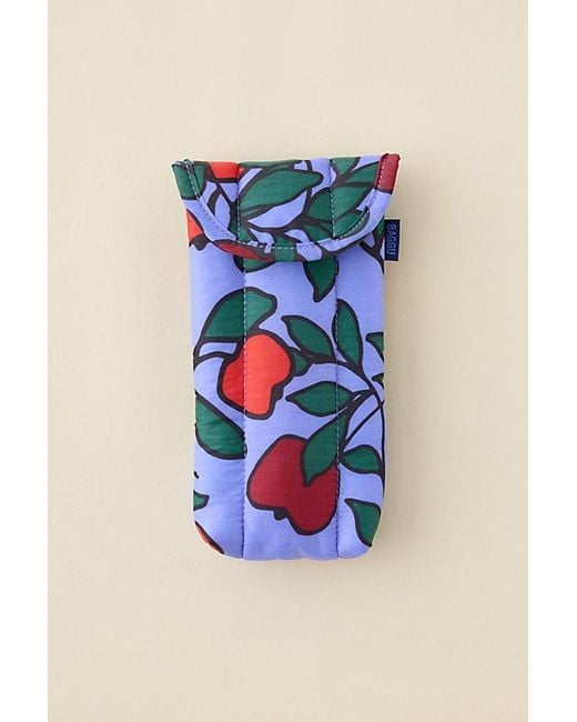 Baggu Blue Puffy Glasses Sleeve
