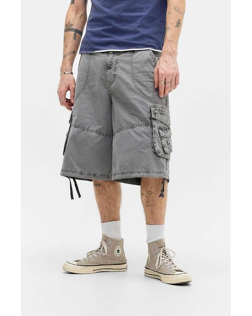 BDG Gray Grey Vint Cargo Shorts for men
