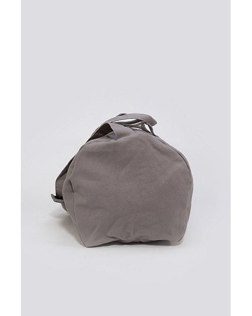 Terra Thread Gray Organic Cotton Canvas Duffle Bag for men