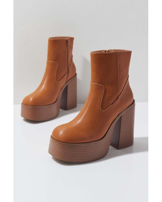 Urban Outfitters Brown Uo Noreen Platform Boot