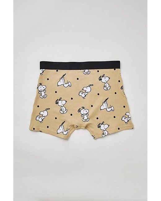 Urban Outfitters Natural Snoopy Boxer Brief for men