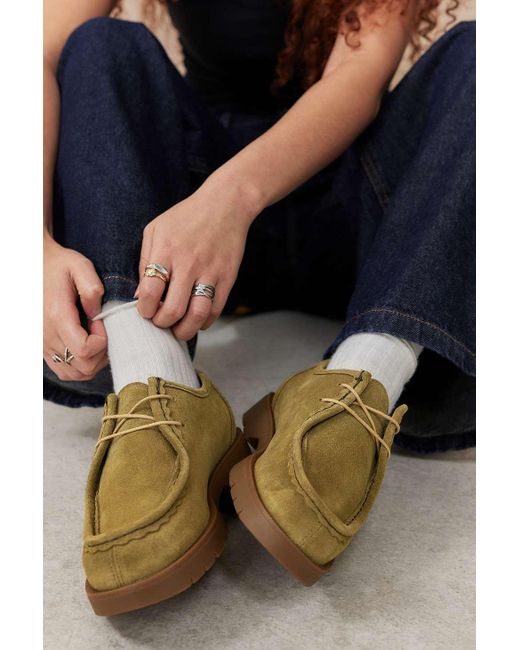 Kleman Blue Khaki Suede Padror Shoes