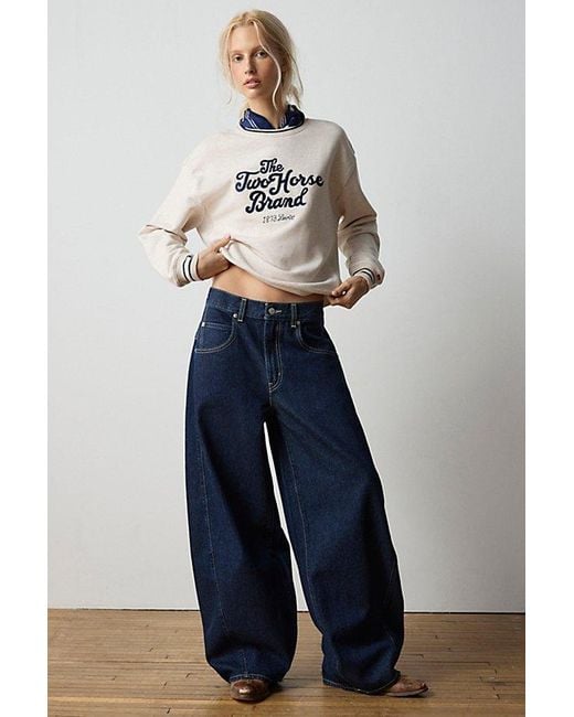 Levi's Blue Super Baggy Barrel Jean