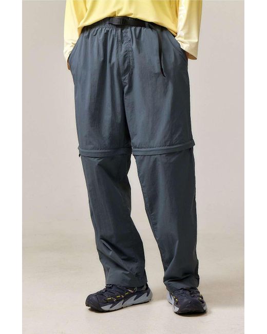 Gramicci Blue Dark Slate Convertible Trail Pants for men