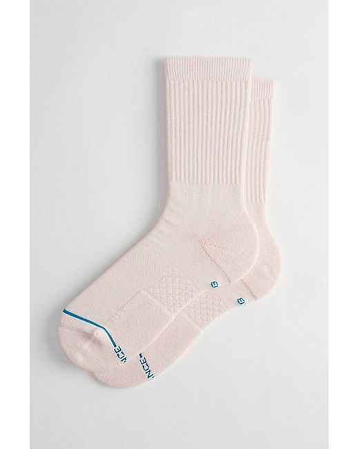 Stance Pink Icon Crew Sock for men