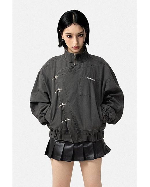 AELFRIC EDEN Boxy Fireman Clasp Jacket in Black for Men | Lyst Canada