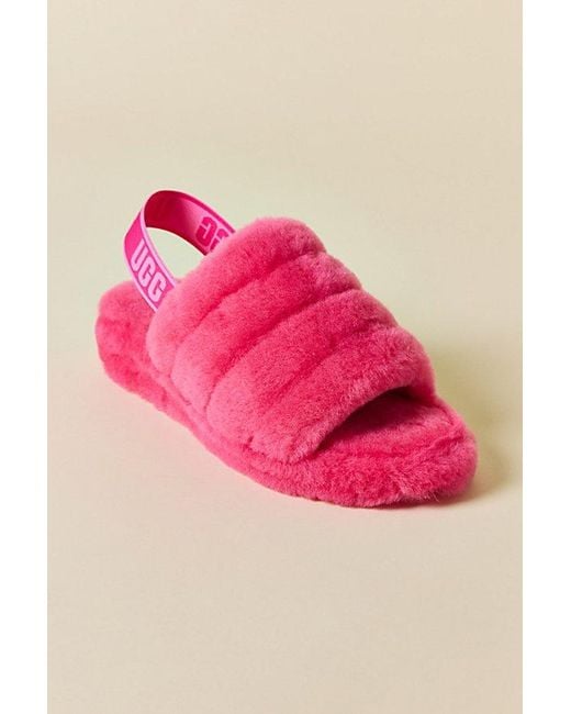 Ugg Pink Fluff Yeah Slide Slippers