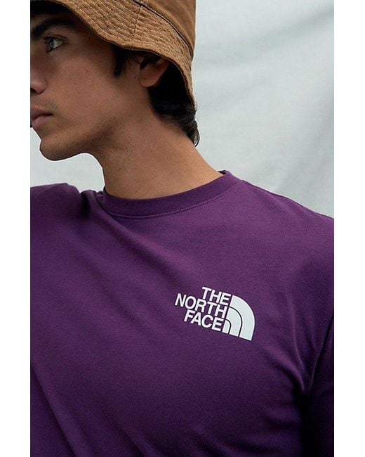The North Face Purple Places We Love Long Sleeve Tee for men