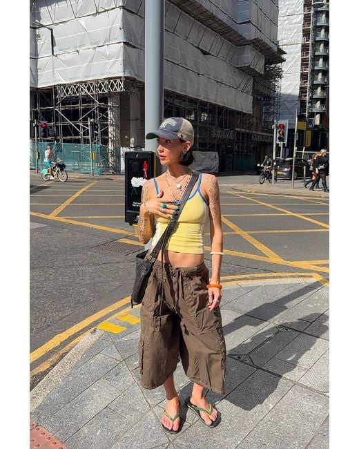 BDG Gray Diego Crop Cargo Trousers