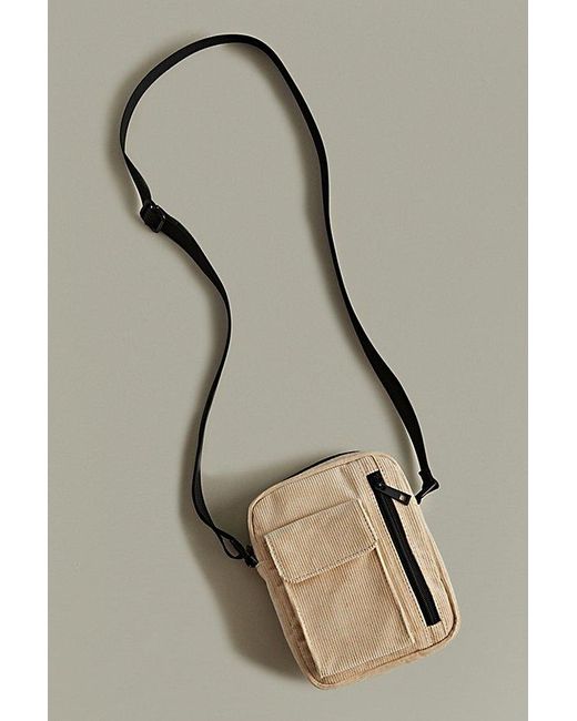 Urban Outfitters Natural Uo Corduroy Mini Messenger Bag for men