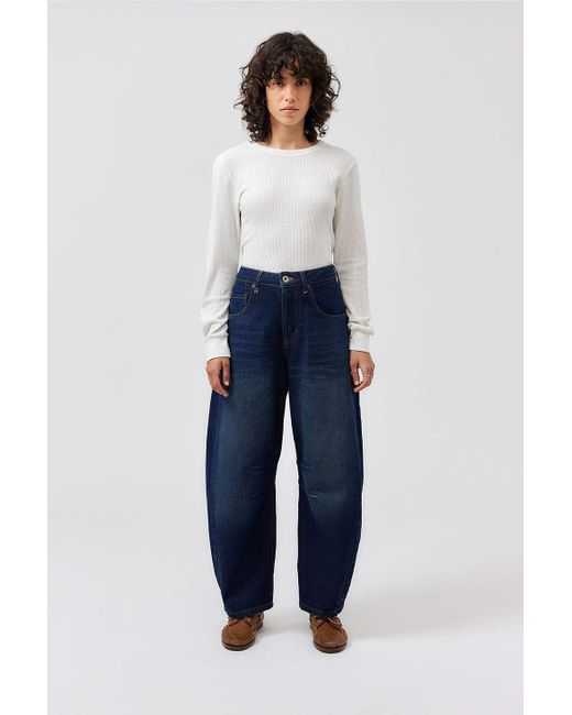 BDG Blue Renae Indigo Barrel Jeans