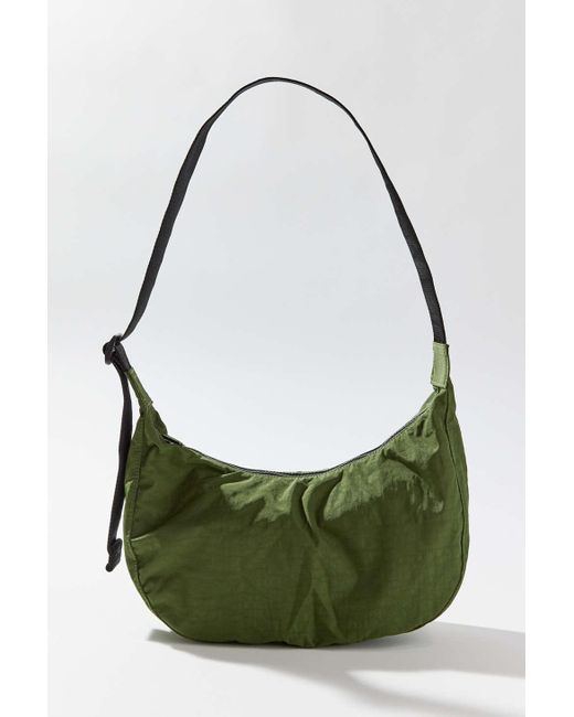 Baggu Green Medium Nylon Crescent Bag