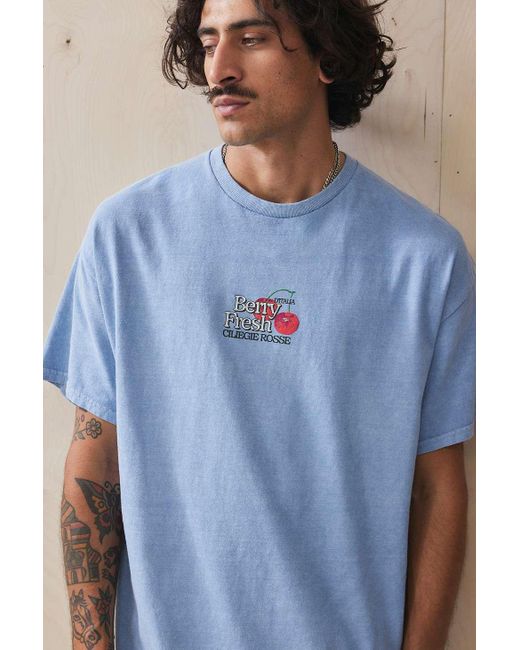 Urban Outfitters Uo Blue Berry Fresh T-shirt for men