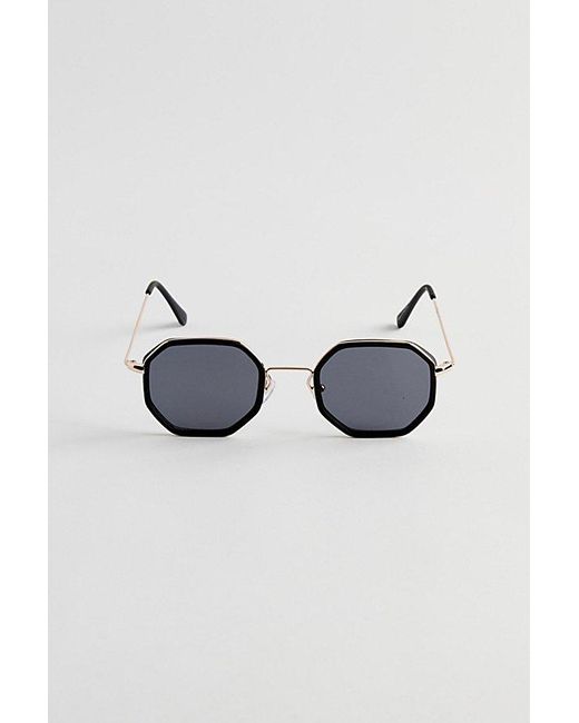 Urban Outfitters Blue Wells Combo Hex Sunglasses for men
