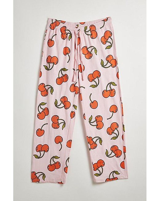 Urban Outfitters Red Cherry Tossed Icon Lounge Pant for men