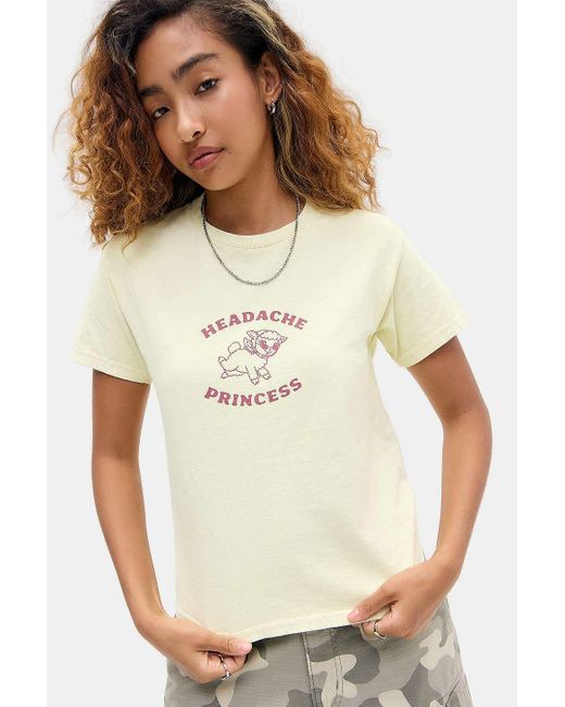 Urban Outfitters Brown Uo Headache Princess Relaxed T-shirt