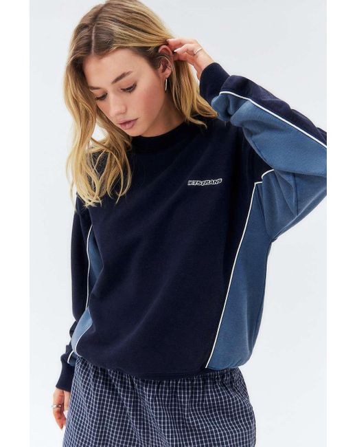 iets frans Blue Navy Piped Sweatshirt