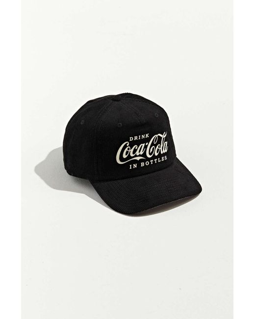 Urban Outfitters Black Coca-cola Corduroy Baseball Hat for men
