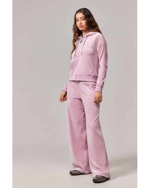 Juicy Couture Pink Uo Exclusive Ida Velour Track Pants