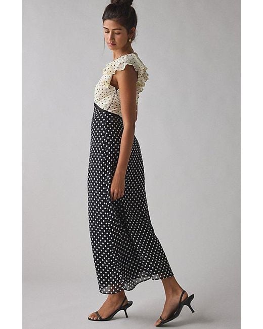 midi cotton floral dress Fresh breath of Spring floral zip-front cotton midi dress
