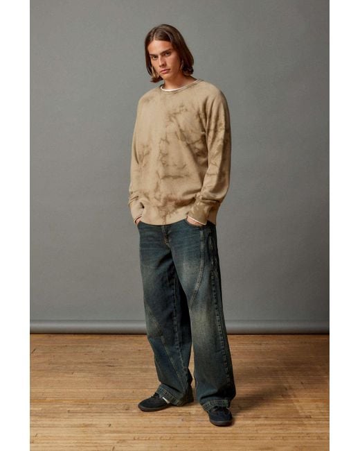 BDG Gray Twisted Seam Heavy Wash Jean In Vintage Denim Dark,at Urban Outfitters for men