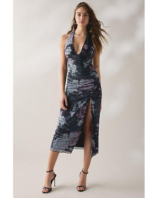 black silk dress urban outfitters Black Satin Dresses