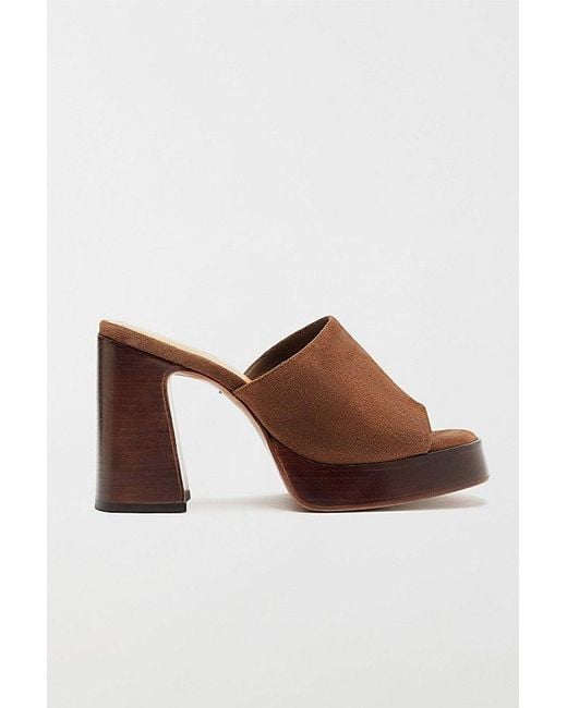 SCHUTZ SHOES Brown Rowan Platform Mule