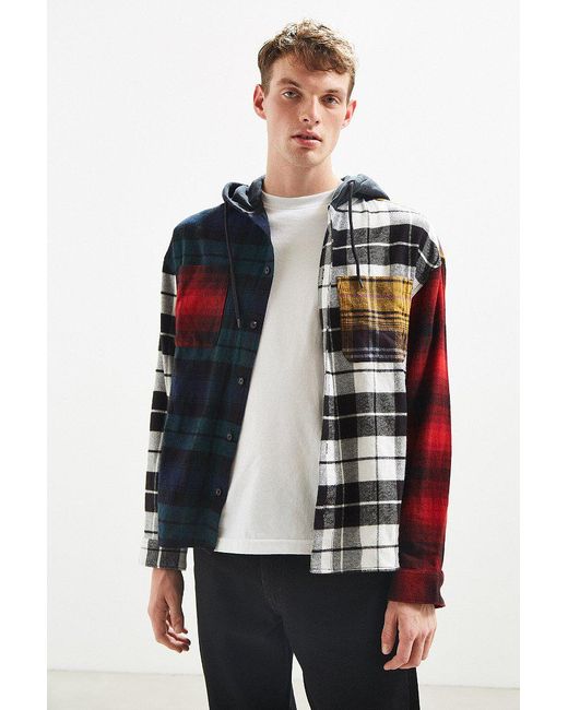 Urban Outfitters Uo Mixed Plaid Flannel 