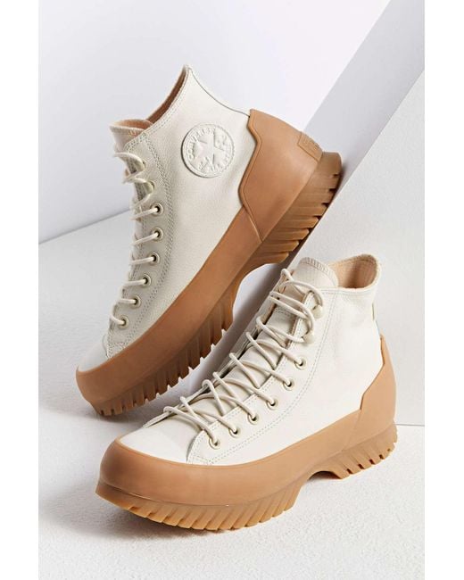 Converse Leather All Star Lugged Sneaker in Cream (Natural) for ... حلاوة حنان