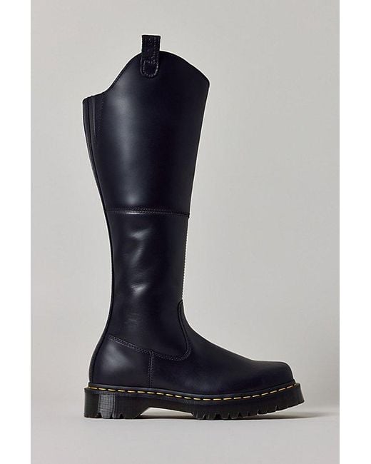 Dr. Martens Blue Amaayah Knee-High Leather Boot