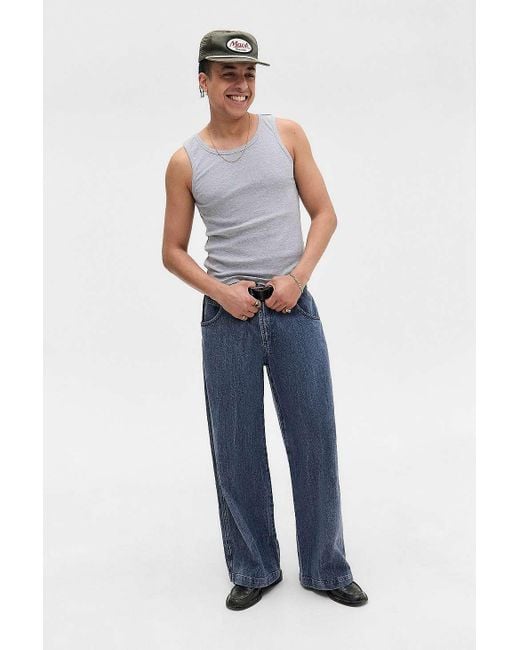 BDG Gray Grey Ribbed Vest Jacket for men