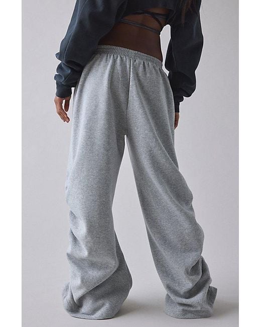 1st Position By Tinashe Gray Uo Exclusive Nasty Girl Ruched Wide Leg Sweatpant