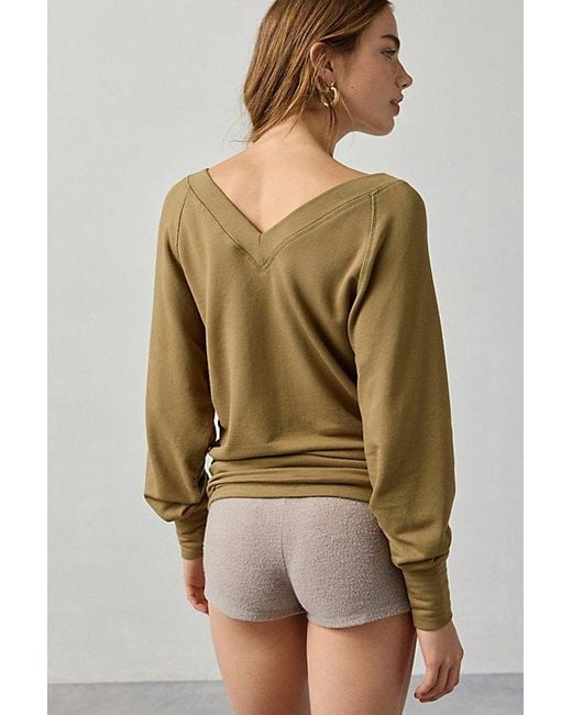 Out From Under Green Soft Serve Double-V Long Sleeve Top