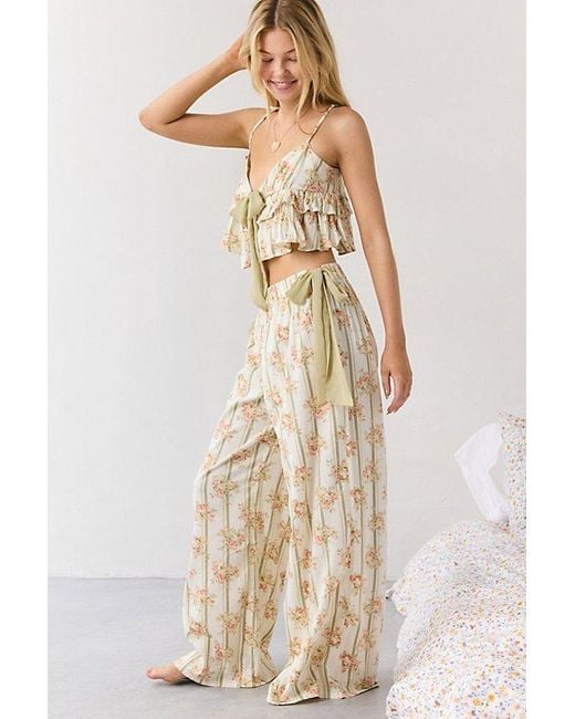 Out From Under Natural Sweet Nothings Side-Tie Bow Pj Pants